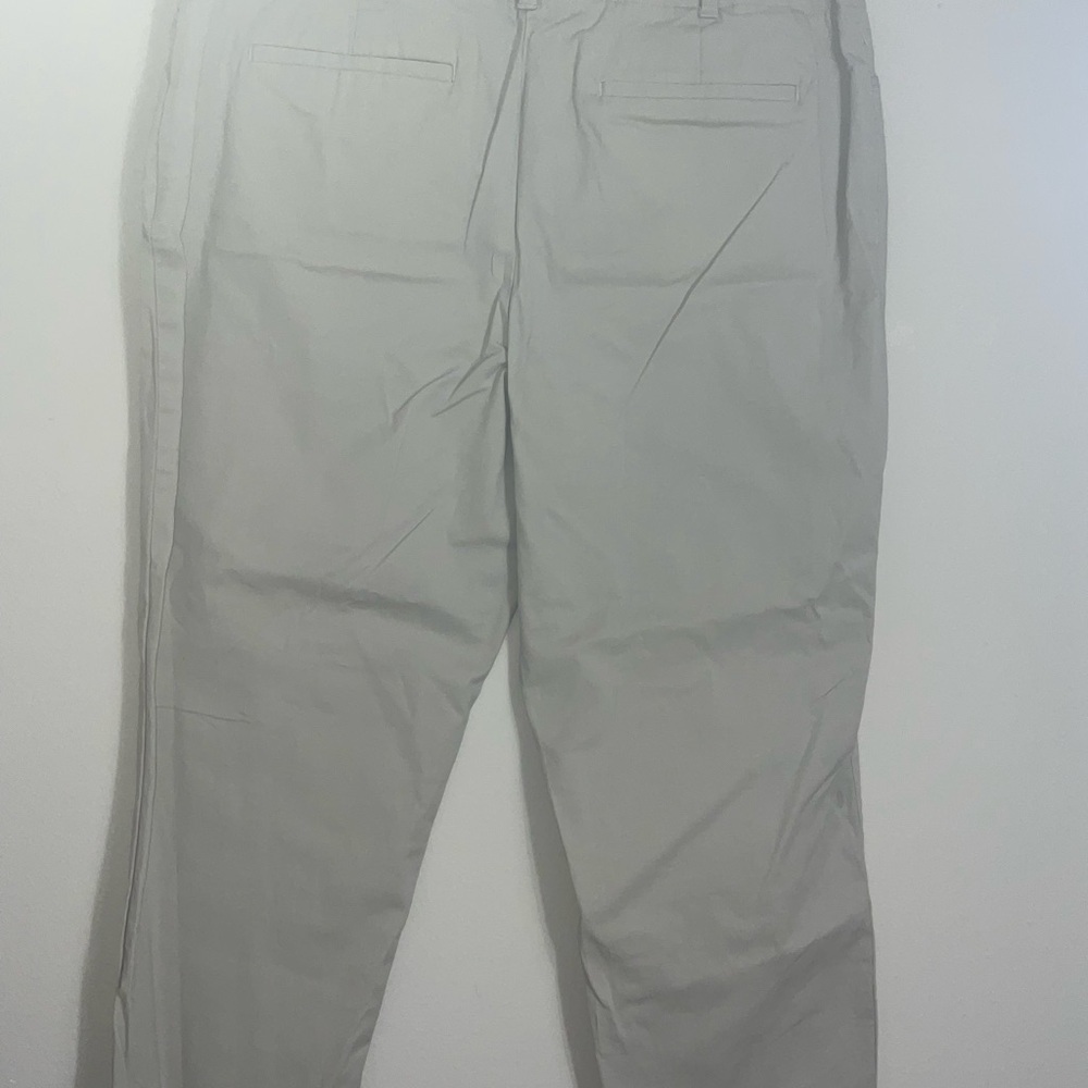 Talbots Petites Women's Cotton Stretch Jeans Cropped Size 12P Light Khaki/Beige - Picture 3 of 7